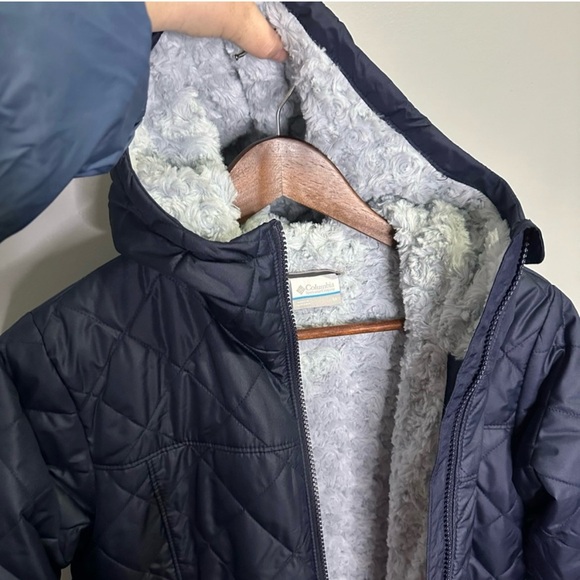 Columbia Blue Hooded Quilted Jacket - Picture 4 of 6